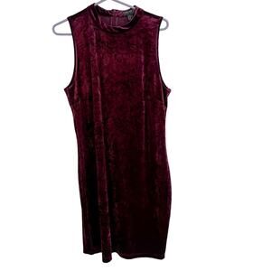 NWT Forever21+ crushed velvet sleeveless mock neck dress size 2x